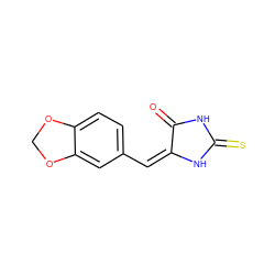 O=C1NC(=S)N/C1=C/c1ccc2c(c1)OCO2 ZINC000006567329