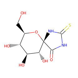 O=C1NC(=S)N[C@@]12O[C@H](CO)[C@@H](O)[C@H](O)[C@H]2O ZINC000003931735