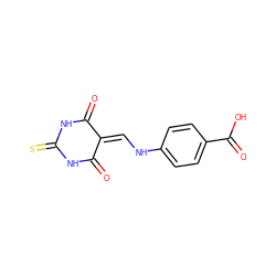 O=C1NC(=S)NC(=O)C1=CNc1ccc(C(=O)O)cc1 ZINC000001851000