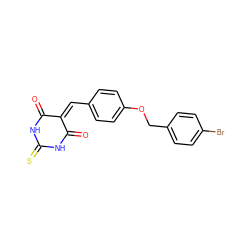 O=C1NC(=S)NC(=O)C1=Cc1ccc(OCc2ccc(Br)cc2)cc1 ZINC000001220894