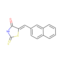 O=C1NC(=S)S/C1=C\c1ccc2ccccc2c1 ZINC000001639601