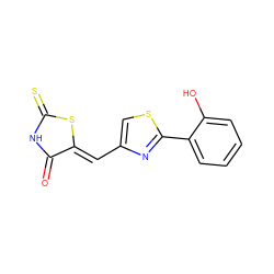 O=C1NC(=S)S/C1=C\c1csc(-c2ccccc2O)n1 ZINC001772651798