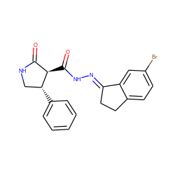 O=C1NC[C@@H](c2ccccc2)[C@@H]1C(=O)N/N=C1\CCc2ccc(Br)cc21 ZINC000040865585