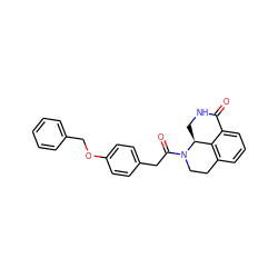 O=C1NC[C@H]2c3c(cccc31)CCN2C(=O)Cc1ccc(OCc2ccccc2)cc1 ZINC000045352965