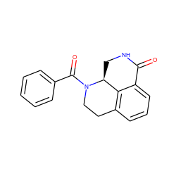 O=C1NC[C@H]2c3c(cccc31)CCN2C(=O)c1ccccc1 ZINC000045357144