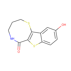 O=C1NCCCSc2c1sc1ccc(O)cc21 ZINC000066097740