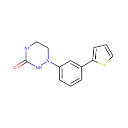 O=C1NCCN(c2cccc(-c3cccs3)c2)N1 ZINC000013759110