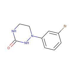 O=C1NCCN(c2cccc(Br)c2)N1 ZINC000013759033