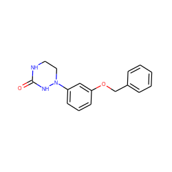 O=C1NCCN(c2cccc(OCc3ccccc3)c2)N1 ZINC000013759043