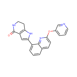 O=C1NCCc2[nH]c(-c3cccc4ccc(Oc5cccnc5)nc34)cc21 ZINC000222359673