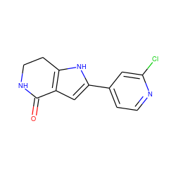 O=C1NCCc2[nH]c(-c3ccnc(Cl)c3)cc21 ZINC000028645388