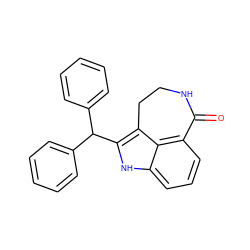 O=C1NCCc2c(C(c3ccccc3)c3ccccc3)[nH]c3cccc1c23 ZINC000027555296