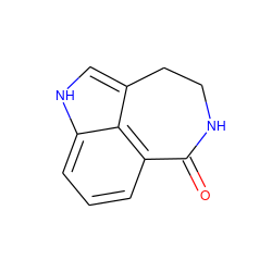 O=C1NCCc2c[nH]c3cccc1c23 ZINC000013491939