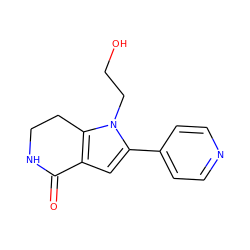 O=C1NCCc2c1cc(-c1ccncc1)n2CCO ZINC000028970427