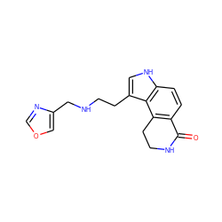 O=C1NCCc2c1ccc1[nH]cc(CCNCc3cocn3)c21 ZINC000043013273