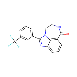 O=C1NCCn2c(-c3cccc(C(F)(F)F)c3)nc3cccc1c32 ZINC000013492938