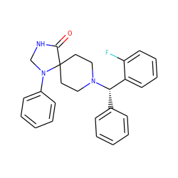 O=C1NCN(c2ccccc2)C12CCN([C@@H](c1ccccc1)c1ccccc1F)CC2 ZINC000028886128