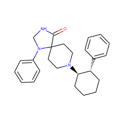 O=C1NCN(c2ccccc2)C12CCN([C@@H]1CCCC[C@H]1c1ccccc1)CC2 ZINC000028564302