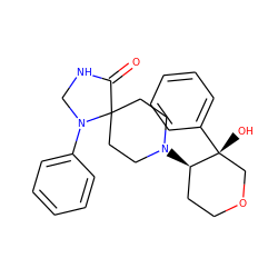 O=C1NCN(c2ccccc2)C12CCN([C@@H]1CCOC[C@@]1(O)c1ccccc1)CC2 ZINC000028566439