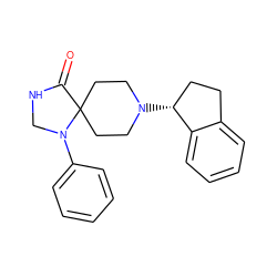 O=C1NCN(c2ccccc2)C12CCN([C@@H]1CCc3ccccc31)CC2 ZINC000013806884