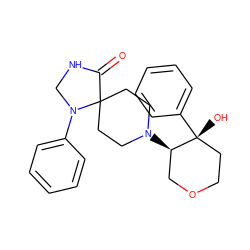 O=C1NCN(c2ccccc2)C12CCN([C@@H]1COCC[C@@]1(O)c1ccccc1)CC2 ZINC000028567920