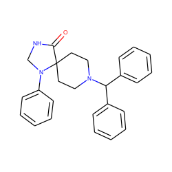 O=C1NCN(c2ccccc2)C12CCN(C(c1ccccc1)c1ccccc1)CC2 ZINC000028886102