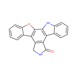 O=C1NCc2c1c1c3ccccc3[nH]c1c1oc3ccccc3c21 ZINC000014954813