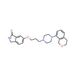 O=C1NCc2ccc(OCCCN3CCN(c4cccc5c4COCC5)CC3)cc21 ZINC000064541035