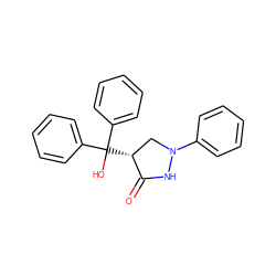 O=C1NN(c2ccccc2)C[C@H]1C(O)(c1ccccc1)c1ccccc1 ZINC000013821612