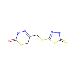 O=C1NN=C(CSc2n[nH]c(=S)s2)CS1 ZINC000006691784