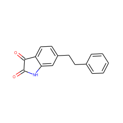 O=C1Nc2cc(CCc3ccccc3)ccc2C1=O ZINC000066251953