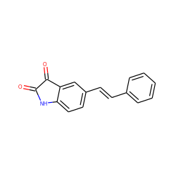 O=C1Nc2ccc(/C=C/c3ccccc3)cc2C1=O ZINC000040877047