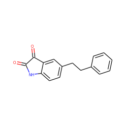 O=C1Nc2ccc(CCc3ccccc3)cc2C1=O ZINC000066156673