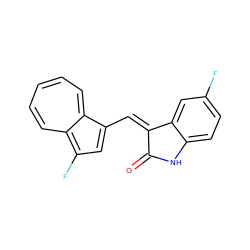 O=C1Nc2ccc(F)cc2/C1=C/c1cc(F)c2cccccc1-2 ZINC000064549371