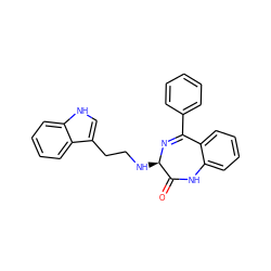 O=C1Nc2ccccc2C(c2ccccc2)=N[C@@H]1NCCc1c[nH]c2ccccc12 ZINC000026294621