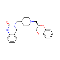 O=C1Nc2ccccc2CN1CC1CCN(C[C@@H]2COc3ccccc3O2)CC1 ZINC000027190415