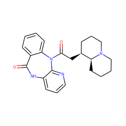 O=C1Nc2cccnc2N(C(=O)C[C@H]2CCCN3CCCC[C@@H]23)c2ccccc21 ZINC000026821117