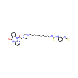 O=C1Nc2cccnc2N(C(=O)CN2CCN(CCCCCCCCCCNC(=S)Nc3cccc(N=C=S)c3)CC2)c2ccccc21 ZINC000027983894