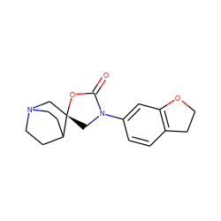 O=C1O[C@]2(CN3CCC2CC3)CN1c1ccc2c(c1)OCC2 ZINC000035965603