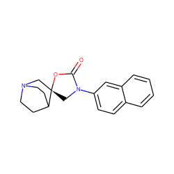 O=C1O[C@]2(CN3CCC2CC3)CN1c1ccc2ccccc2c1 ZINC000013642501