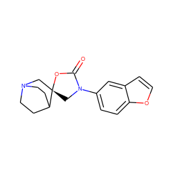 O=C1O[C@]2(CN3CCC2CC3)CN1c1ccc2occc2c1 ZINC000035857793