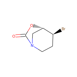 O=C1O[C@H]2CN1CC[C@@H]2Br ZINC000028705286