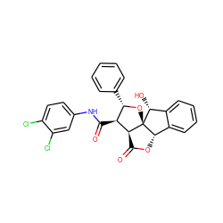 O=C1O[C@H]2c3ccccc3[C@@H](O)[C@]23O[C@@H](c2ccccc2)[C@H](C(=O)Nc2ccc(Cl)c(Cl)c2)[C@H]13 ZINC000003974105