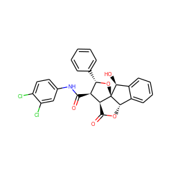 O=C1O[C@H]2c3ccccc3[C@H](O)[C@]23O[C@@H](c2ccccc2)[C@H](C(=O)Nc2ccc(Cl)c(Cl)c2)[C@H]13 ZINC000003974106