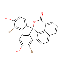 O=C1OC(c2ccc(O)c(Br)c2)(c2ccc(O)c(Br)c2)c2cccc3cccc1c23 ZINC000014968894