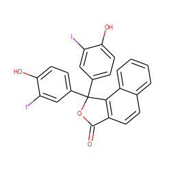 O=C1OC(c2ccc(O)c(I)c2)(c2ccc(O)c(I)c2)c2c1ccc1ccccc21 ZINC000034801981