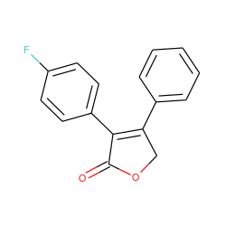 O=C1OCC(c2ccccc2)=C1c1ccc(F)cc1 ZINC000163277772