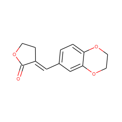 O=C1OCC/C1=C\c1ccc2c(c1)OCCO2 ZINC000653719006