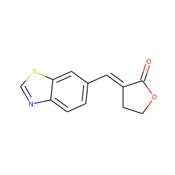 O=C1OCC/C1=C\c1ccc2ncsc2c1 ZINC000653727981