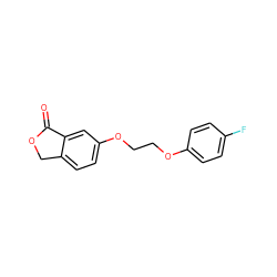 O=C1OCc2ccc(OCCOc3ccc(F)cc3)cc21 ZINC000096927362